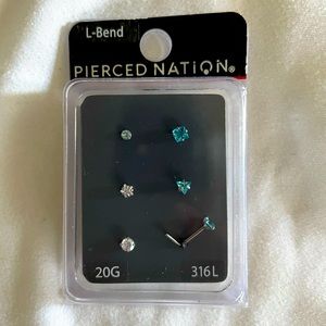 Surgical steel nose rings